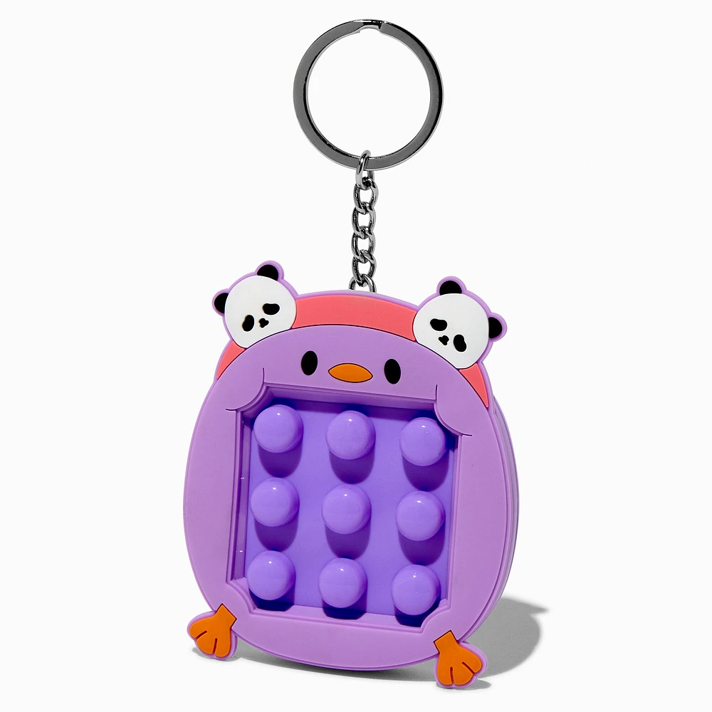 Pink Pop Maze Panda & Chick Fidget Toy Keychain