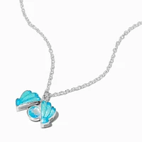 Claire's Club Mermaid Shell Silver-tone Necklace