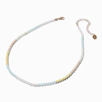 Pastel Beaded Chain Necklace