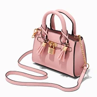 Light Pink Tassel Small Crossbody Tote Bag