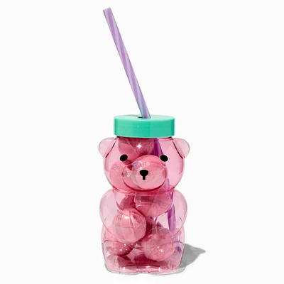 Pink Bear Tumbler Bath Bomb Set - 10 Pack