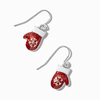 Red Mittens Drop Earrings