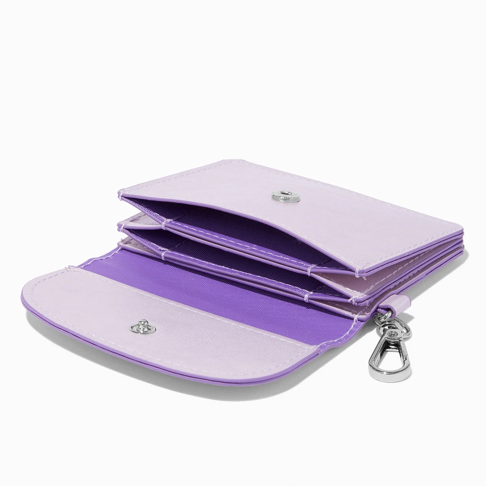 Iridescent Daisy Purple Card Case