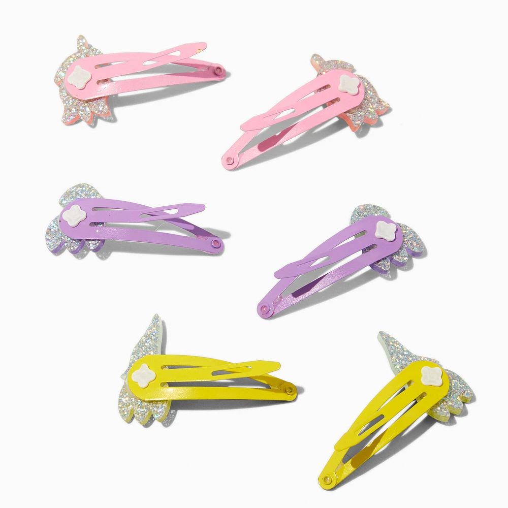 Claire's Club Tulip Snap Hair Clips - 6 Pack