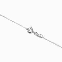C LUXE by Claire's Sterling Silver 1/10 ct. tw. Pavé Lab Grown Diamond Butterfly Pendant Necklace