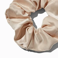 Tan Satin Hair Scrunchie