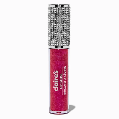 Fuchsia Bling Glitter Lip Gloss Wand