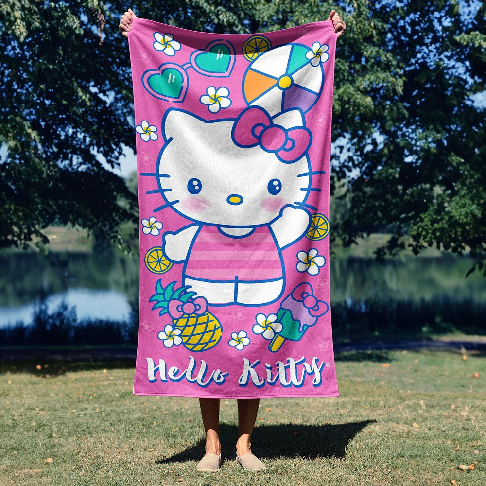 Hello Kitty® Vacay Kitty Microfiber Beach Towel (ds)