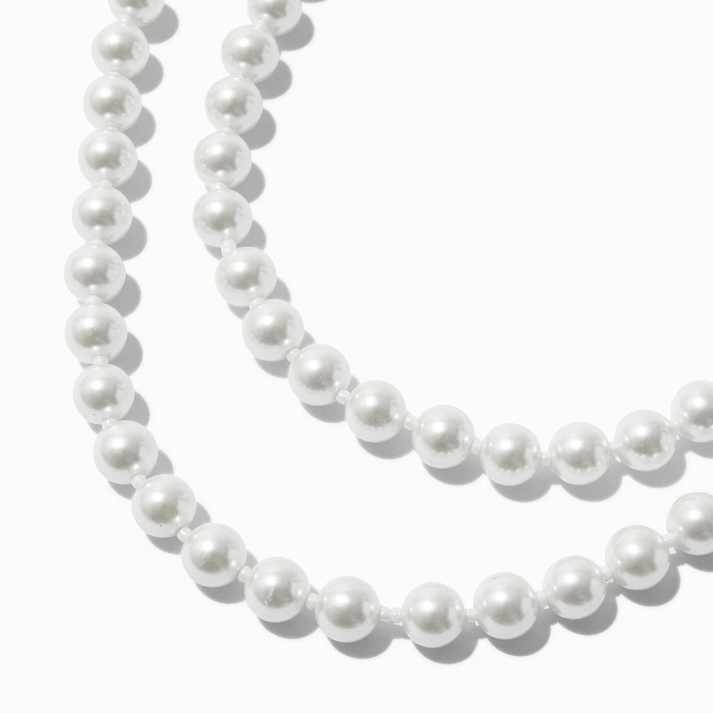 White Pearl Long Necklace