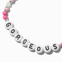 ''Gorgeous'' Beaded Stretch Bracelet