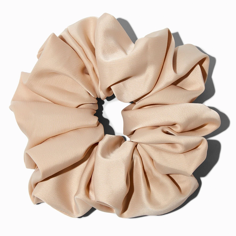 Giant Nude Silky Hair Scrunchie