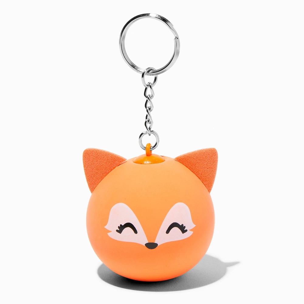 Orange Fox Stress Ball Keychain