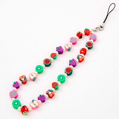 Mixed Fruit Pearl Phone Strap