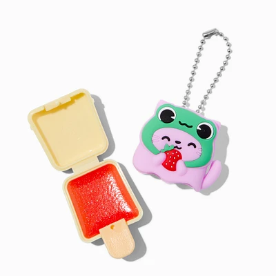 Pucker Pops® Cat in Frog Costume Lip Gloss - Strawberry