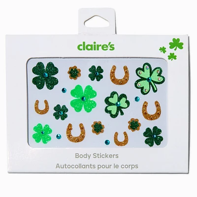 St. Patrick's Day Shamrock Icon Body Stickers