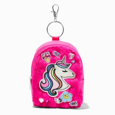 Furry Y2K Unicorn Mini Backpack Keychain