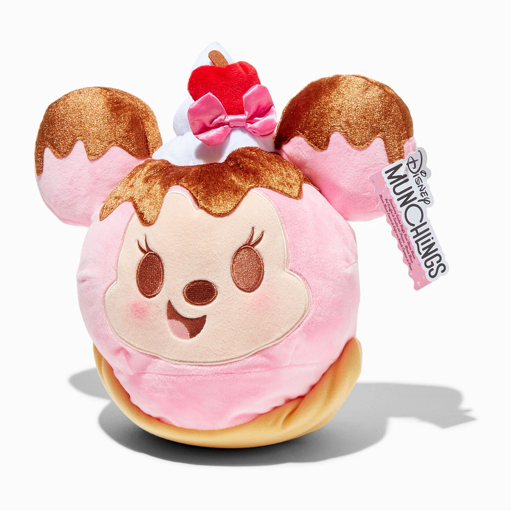 Disney Munchlings Squeeze-A-Munch Strawberry Sundae Waffle Bowl Minnie Mouse 10'' Plush Toy