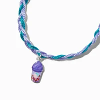 Frappuccino Charm Woven Adjustable Bracelet