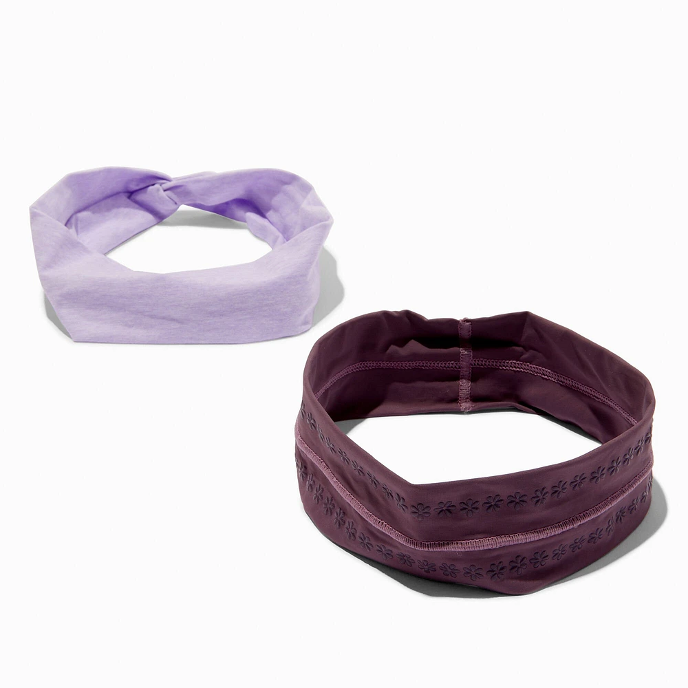 Purple Athletic Headwraps - 2 Pack