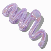 Purple Iridescent Zig Zag Hair Claw