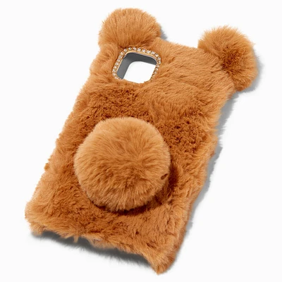 Furry Brown Bear Protective Phone Case - Fits iPhone® XR/11