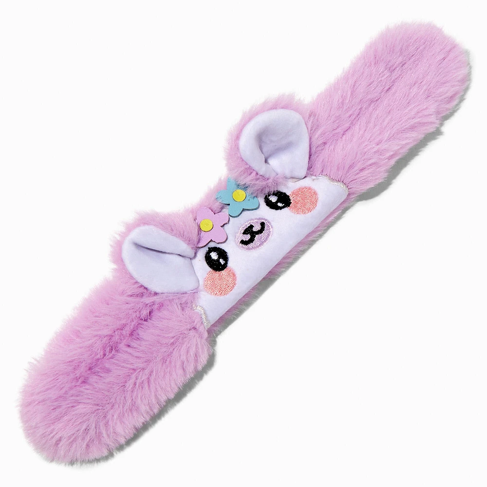 Fuzzy Llama Slap Bracelet