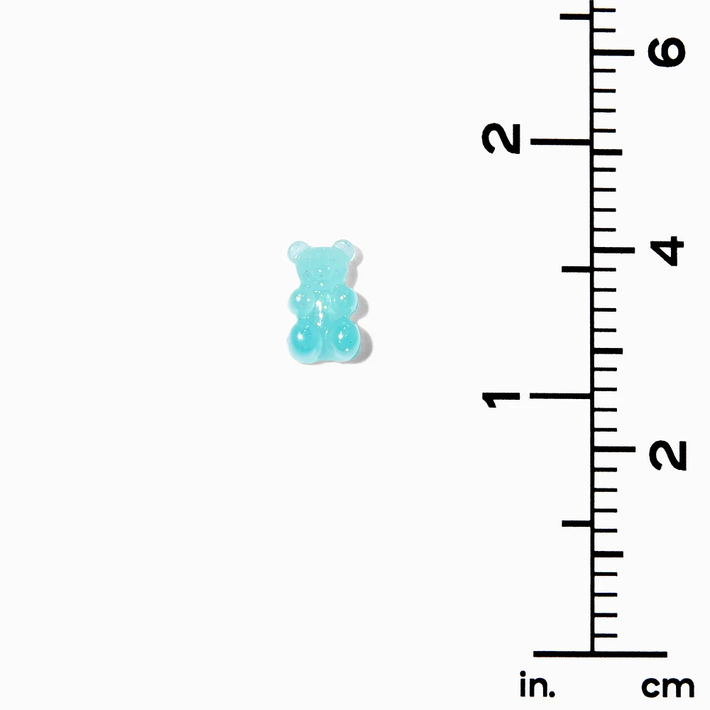 Blue Glow In The Dark Gummy Bears® Stud Earrings