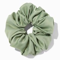 Giant Silky Sage Green Hair Scrunchie