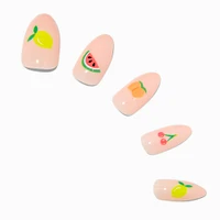 Multi Fruit Stiletto Vegan Faux Nail Set - 24 Pack