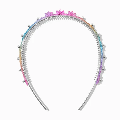 Claire's Club Rainbow Daisy Headband