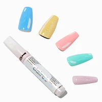 Pop Art Pastel Squareletto Vegan Faux Nail Set - 24 Pack