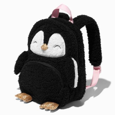 Claire's Club Sherpa Penguin Tiny Backpack
