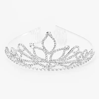 Silver Rhinestone Princess Tiara