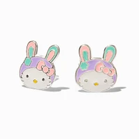 Sterling Silver Hello Kitty® Claire's Exclusive Easter Bunny Stud Earrings