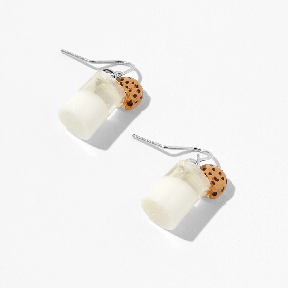 Milk & Cookies 1" Drop Earrings