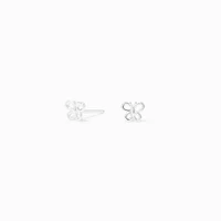 C LUXE by Claire's Sterling Silver Cubic Zirconia 10mm Round Butterfly Stud Earrings