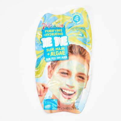 7th Heaven Tie Dye Blue Magik + Algae Clay Peel Off Face Mask