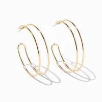 Gold 40MM Double Hoop Earrings