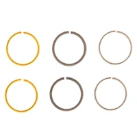 Mixed Metal 20G Solid Nose Hoop Rings - 6 Pack