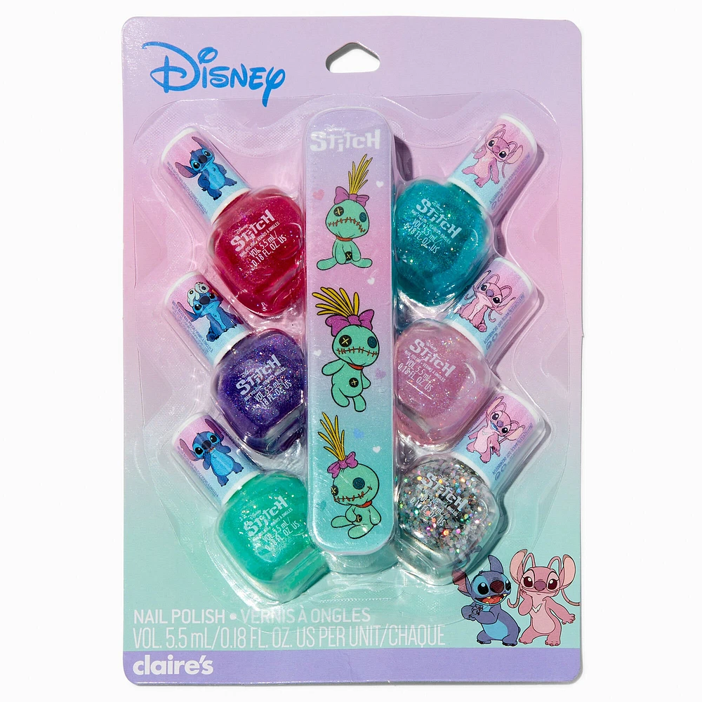 Disney Stitch Claire's Exclusive BFF Nail Polish Set - 7 Pack