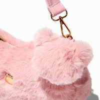 Pink Furry Shoulder Bag