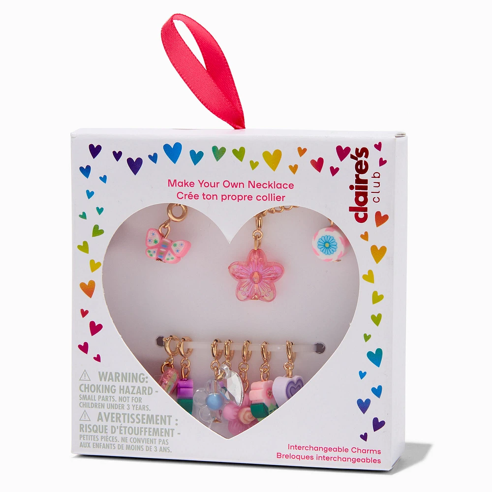 Claire's Club Make-It-Yourself Flower Charm Necklace Kit