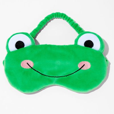 Plush Green Frog Sleeping Mask