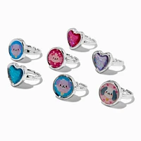 Claire's Club 7 Day Stick On Earrings & Ring Set - 7 Pack