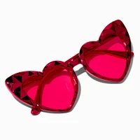 Valentine's Day Red Heart Studded Sunglasses