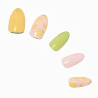 Lemon Stiletto Vegan Faux Nail Set - 24 Pack