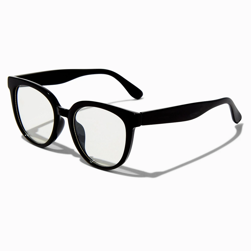 Claire's Club Black Retro Clear Lens Frames