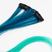 Claire's Ombre Faux Hair Clip In Extensions - Blue, 2 Pack | Metropolis at  Metrotown
