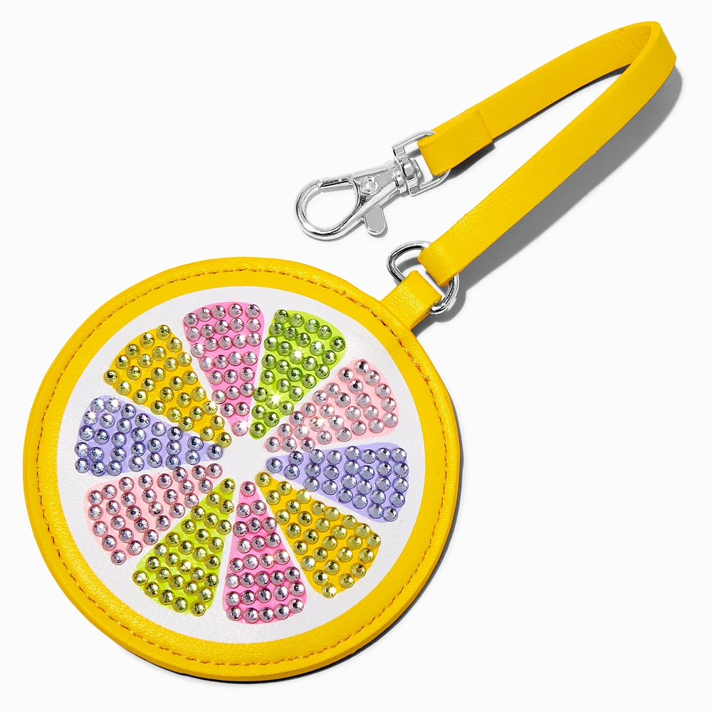 Bling Lemon Slice Luggage Tag