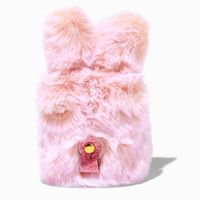 Furry Pink Bunny Earbud Case Cover - Compatible With Apple AirPods®